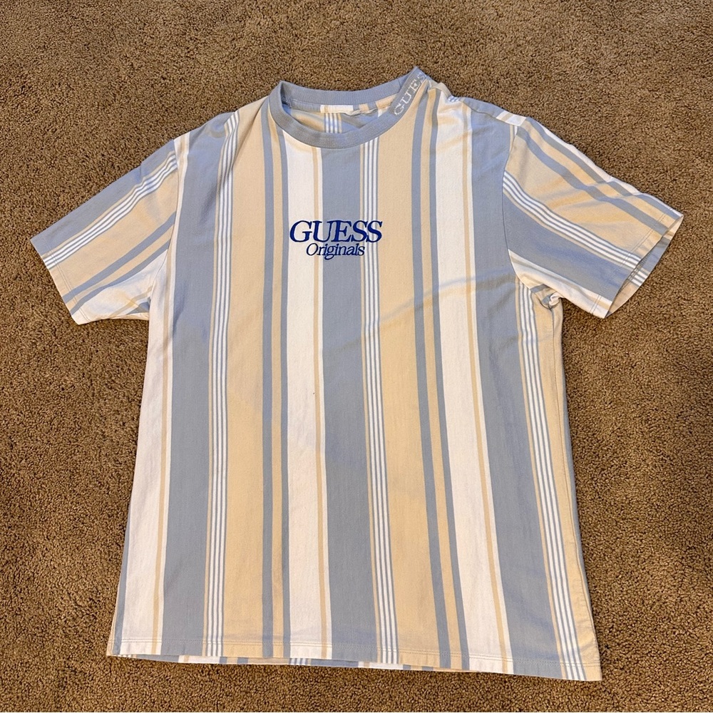 Size M Guess Originals Vertical Striped Shirt